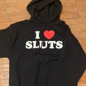 I <3 sl*ts hoodie